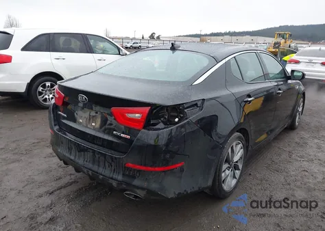 2014 Kia Optima Sx Turbo z USA, uszkodzony, nr VIN 5XXGR4A65EG331192